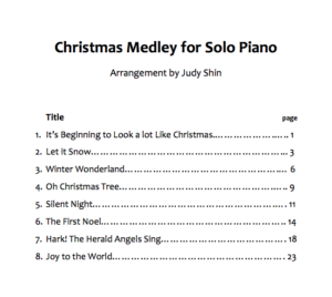 Christmas Medley of 8 Songs (Recommended)