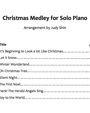 Christmas Medley of 8 Songs (Recommended)