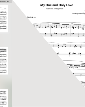 My One and Only Love Piano Arrangement