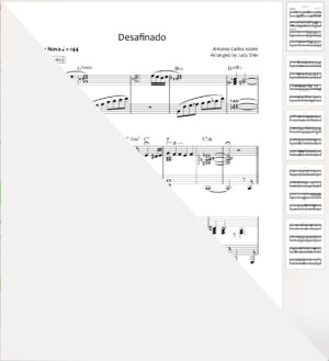 Desafinado (Jobim) Piano Arrangement