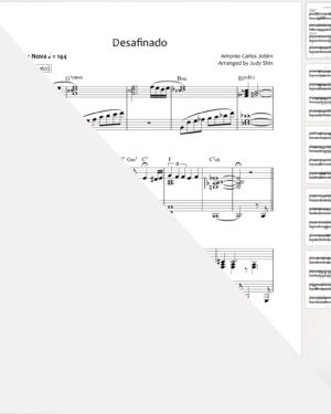 Desafinado (Jobim) Piano Arrangement