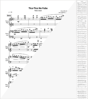 Tico-Tico Piano Duet - 이미지 2