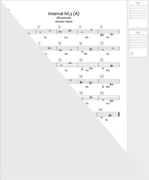 Intervals Lvl.3 Worksheet Package (Review) - Image 2